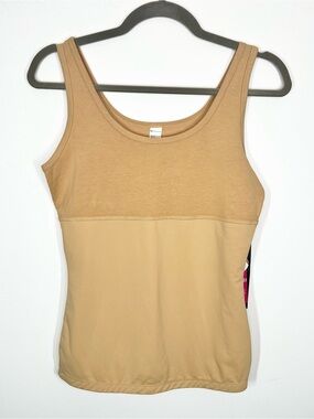 NWT Teez-Her Skinny Shaper Tank Top Sand Medium